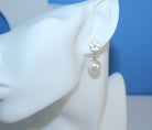 Bauhinia Blakeana Classic Dangling Pearl Earrings