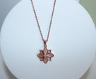Clematis Pink Mother of Pearl Classic Necklaces