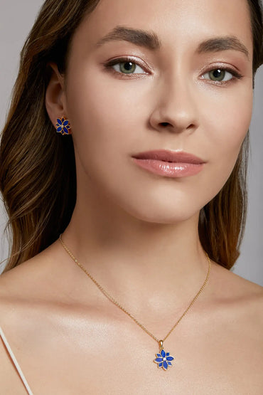 Clematis Lapis Lazuli Classic Necklace Dryden Jewelry