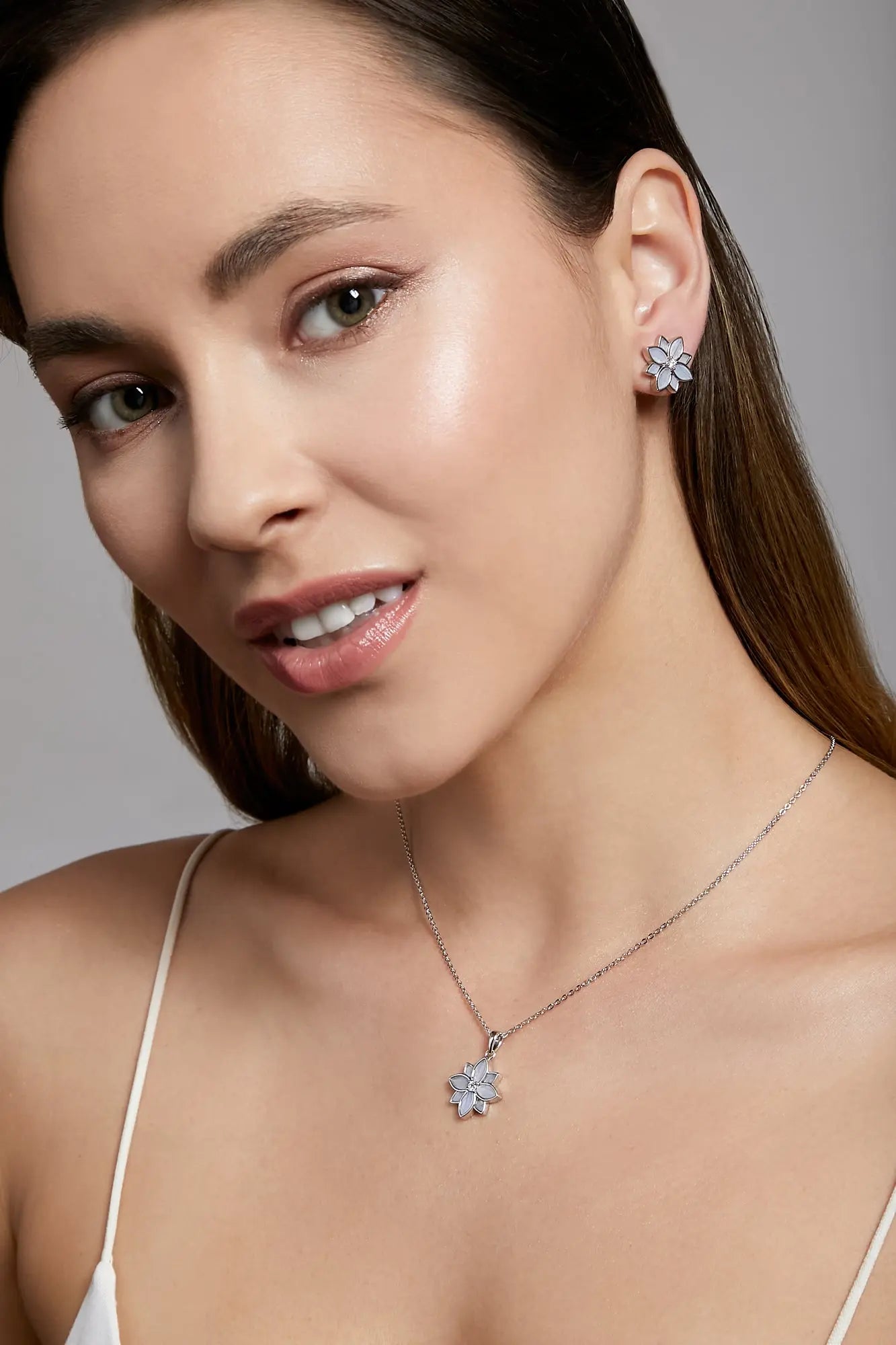 Clematis Chalcedony Classic Studs Dryden Jewelry