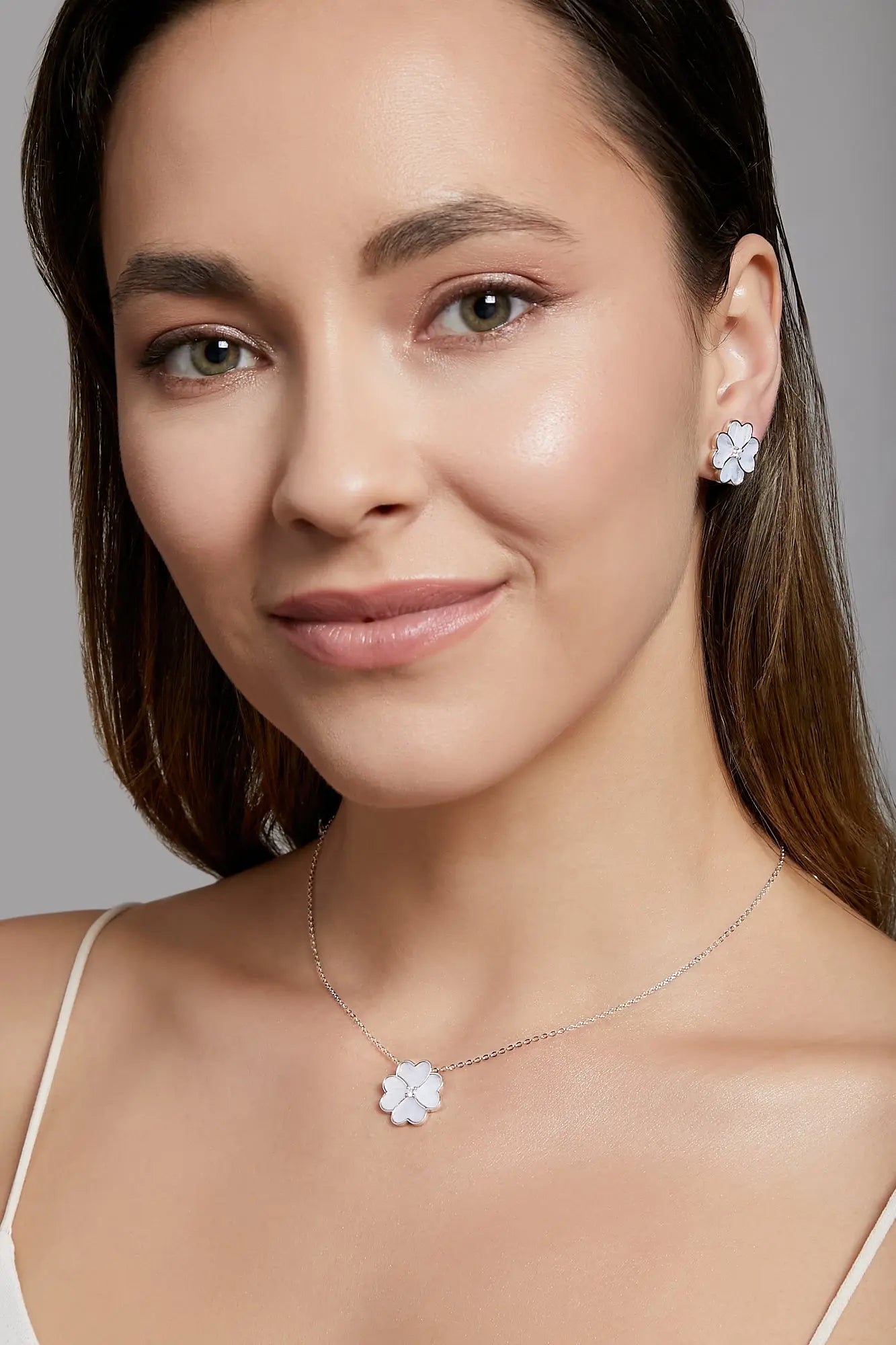 Clover Faith Chalcedony Classic Necklace Dryden Jewelry