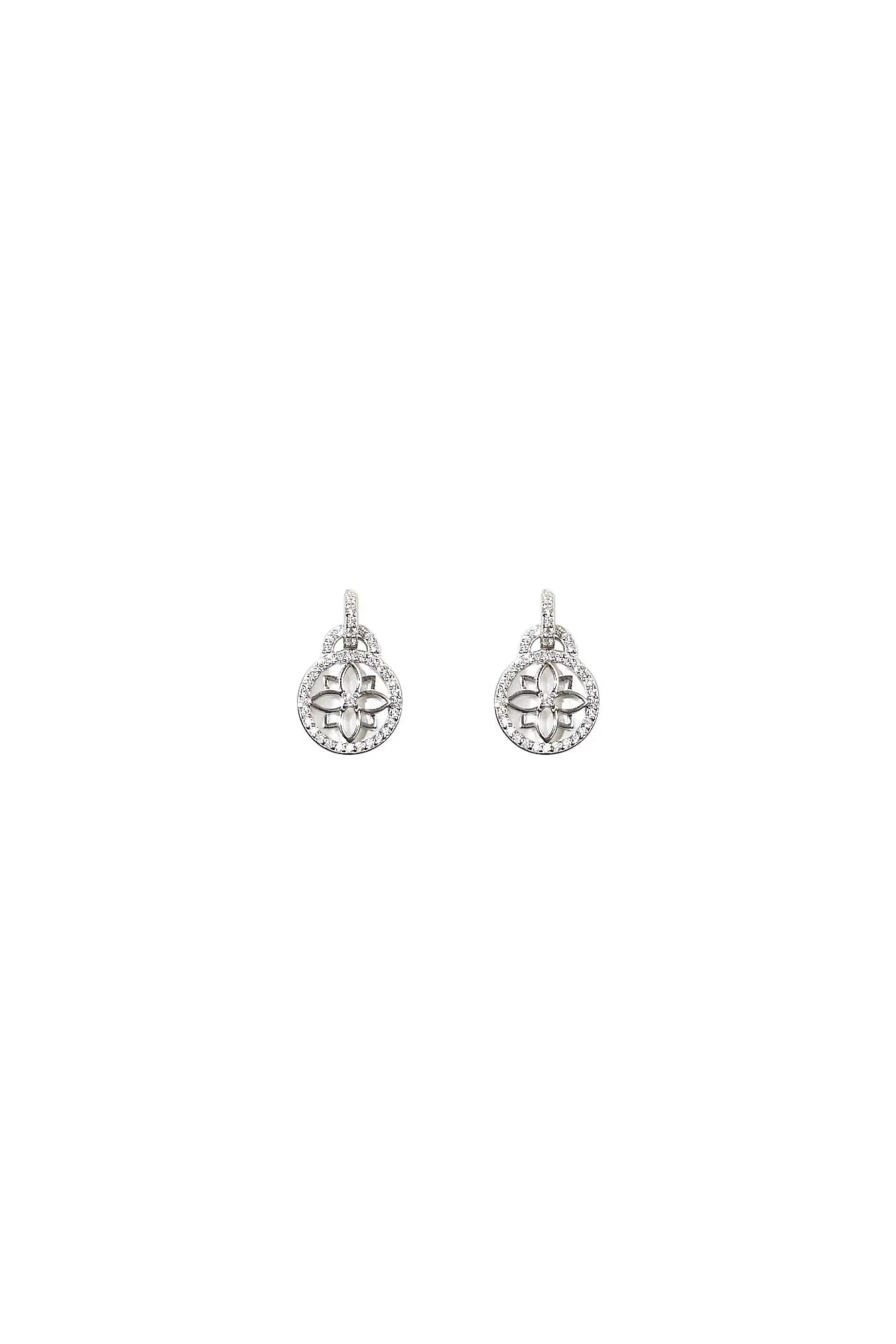 Clematis Mini Goddess Silver Earrings Dryden Jewelry