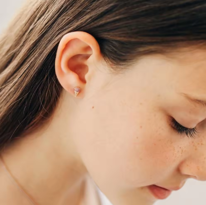 Pink Mini Ice Cream Studs Dryden Jewelry