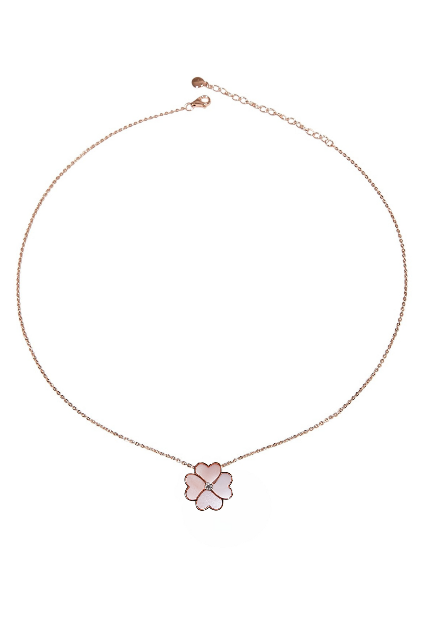 Clover Faith Pink Mother of Pearl Classic Necklace