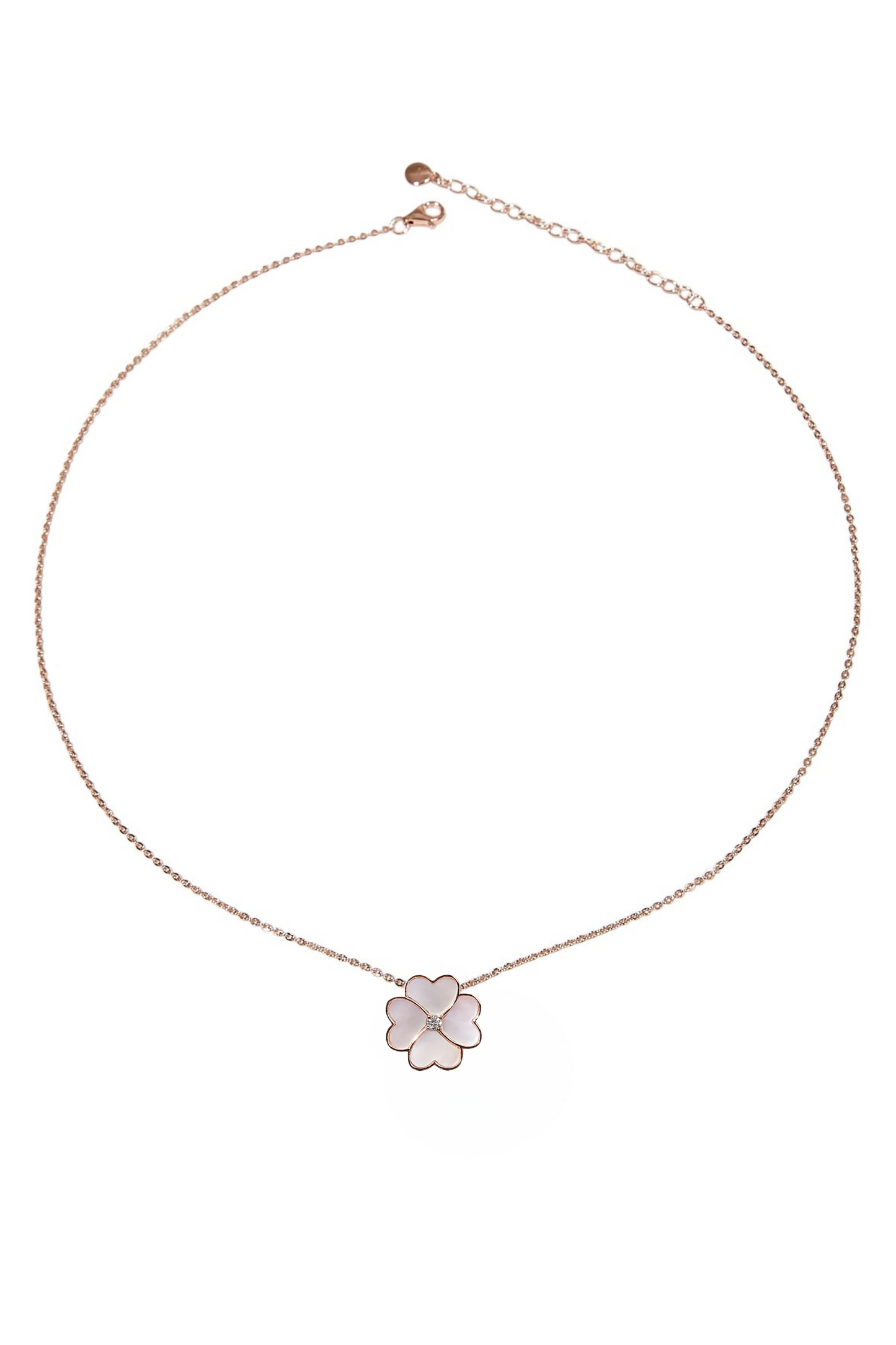 Clover Faith White Mother of Pearl Classic Necklace