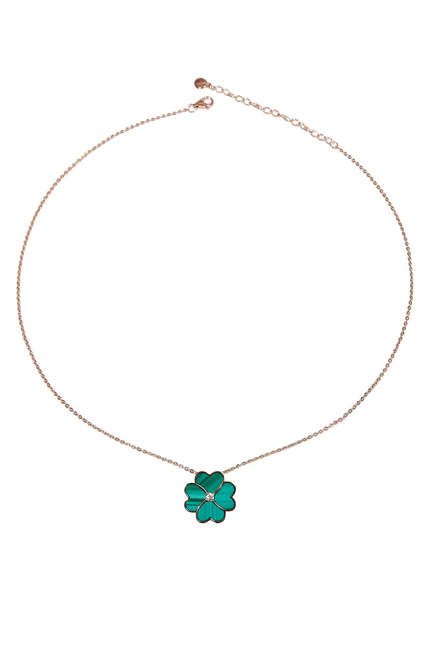 Clover Faith Malachite Classic Necklace