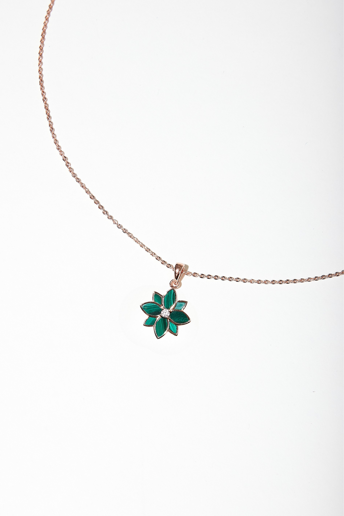 Clematis Malachite Classic Necklace