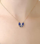 Playful Bow Lapis Lazuli Necklace