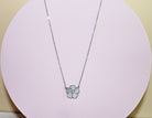 Playful Bow White Mother of Pearl Necklace
